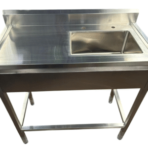 Lavabo Clínico de Acero Inoxidable