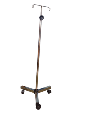 Porta sueros Médico con Base de Tres Puntas