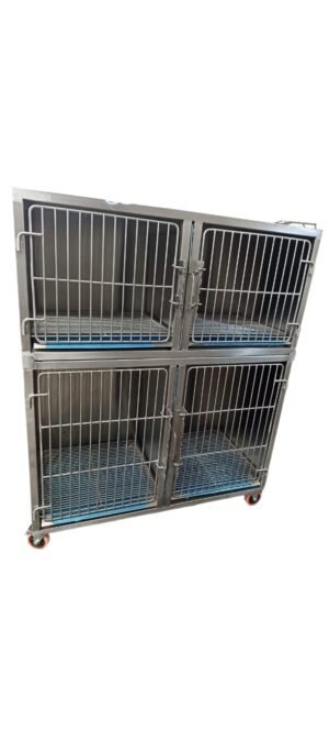 Jaula Perrera De Acero Inoxidable