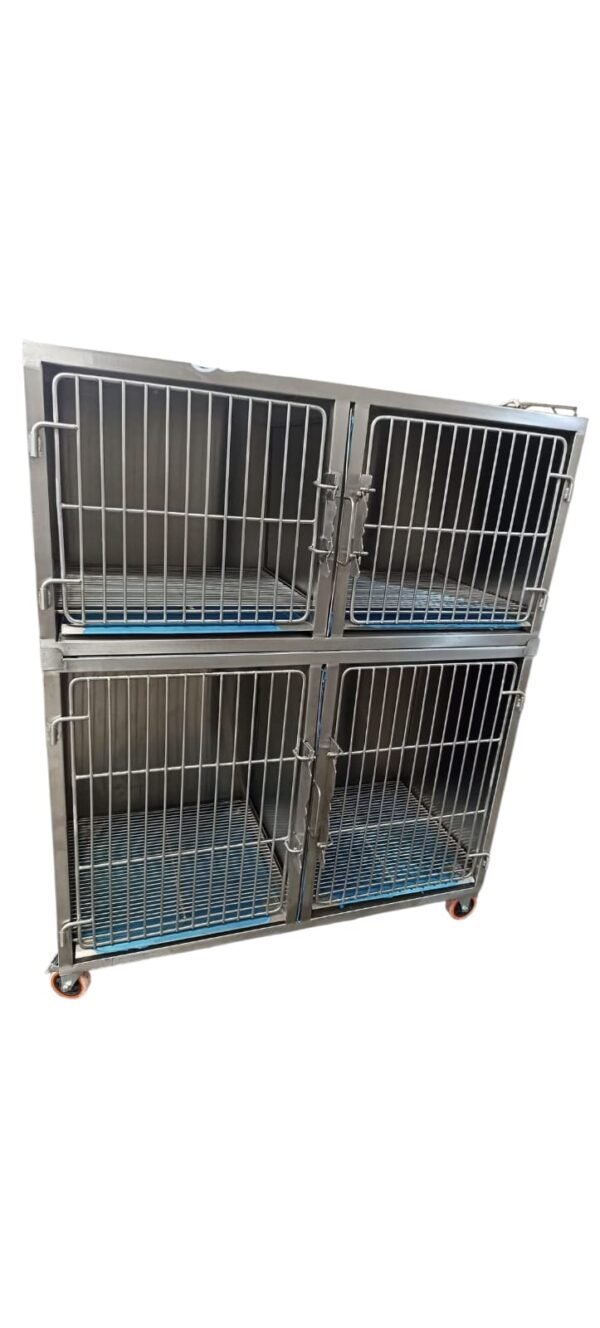 Jaula Perrera De Acero Inoxidable