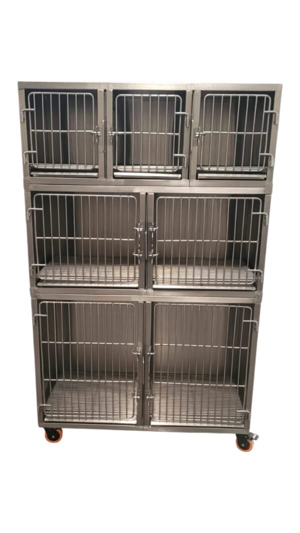 Jaula Perrera De Acero Inoxidable