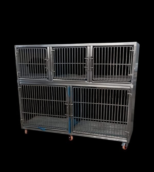 Jaula Perrera De Acero Inoxidable