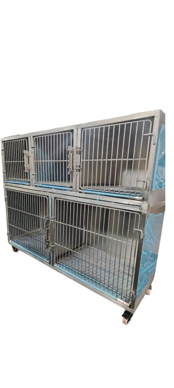 Jaula Perrera De Acero Inoxidable